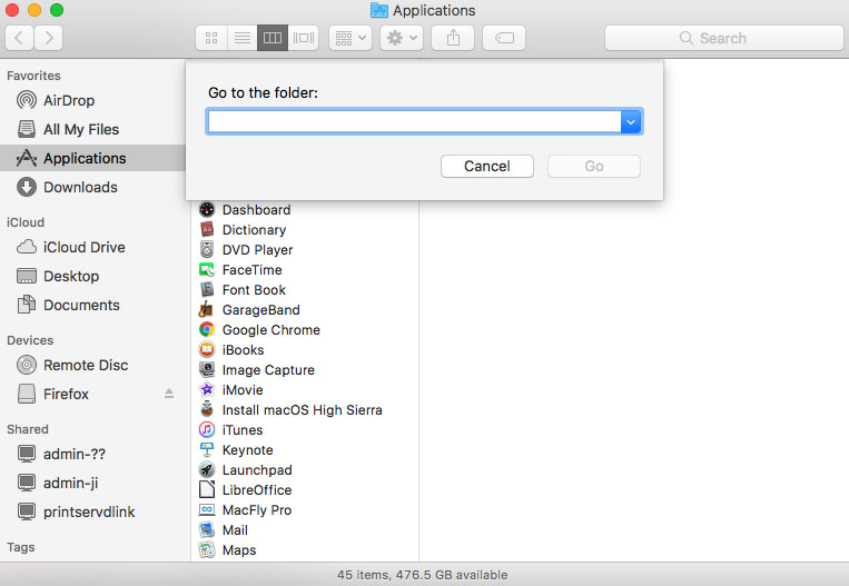 applications in macbook